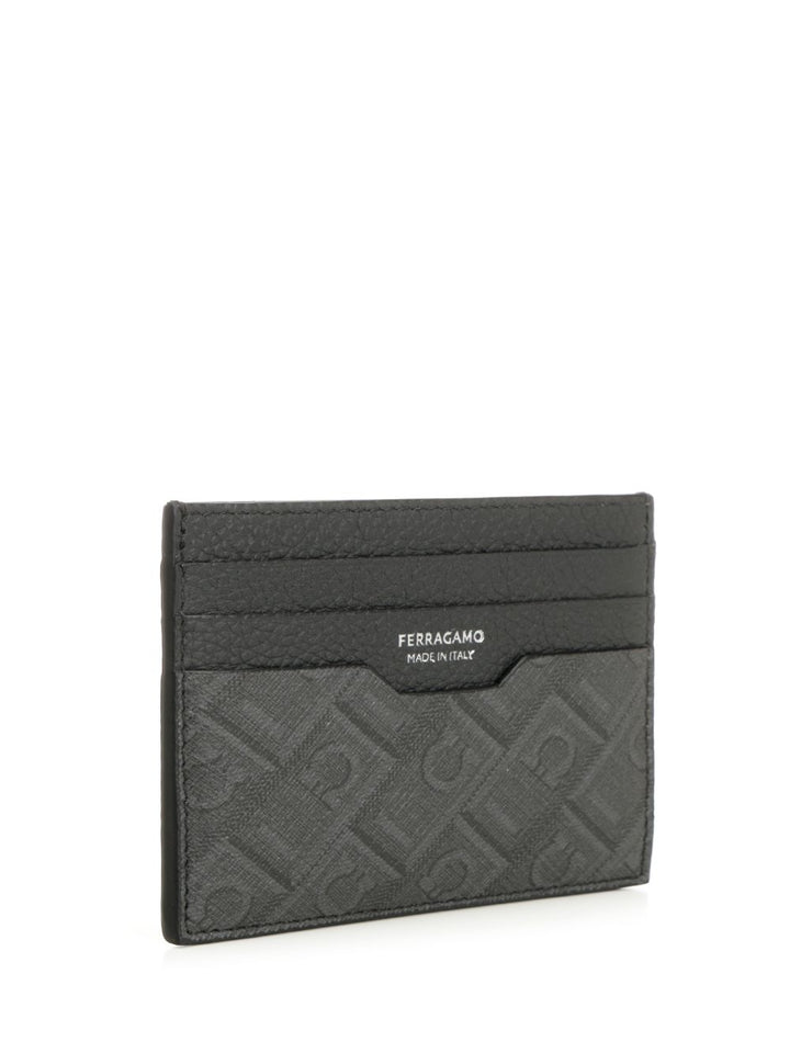 Ferragamo Monogram Card Holder Wallets - Grey | 436c96bc17ec714991a3e830a47567832100f7ac
