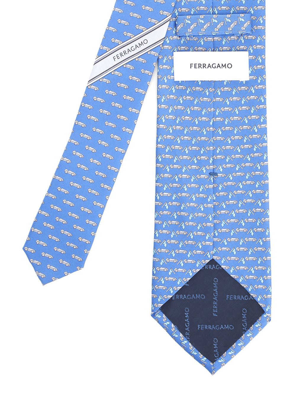 Ferragamo Silk Tie Scarves And Foulards - Light blue | 468e88a7a64c6b4075663c43f8cb24fa3b62ab0d