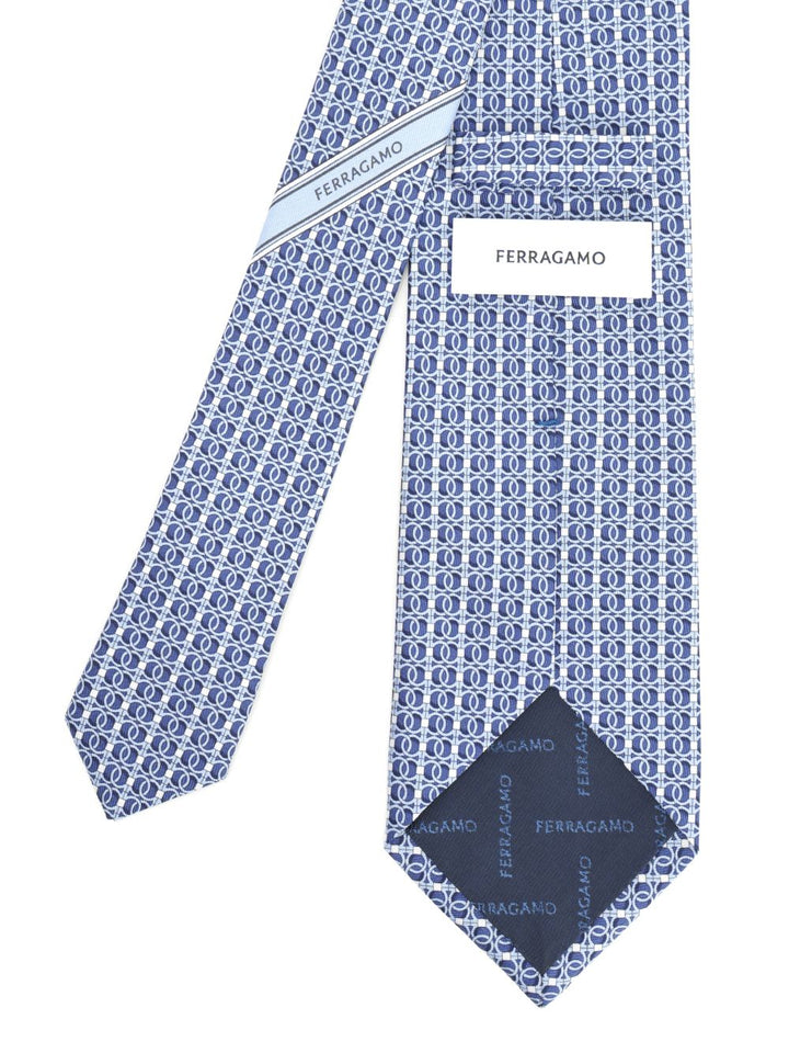Ferragamo Silk Tie Scarves And Foulards - Light blue | 0ab544d67ec95827b36c409d25808083ca176606
