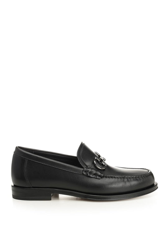 Gancini Loafers Black