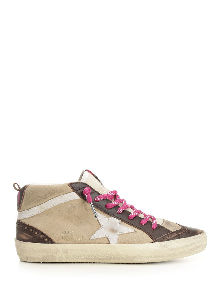 Golden Goose Deluxe Brand Mid Star Sneakers - Beige | 228b419c0eb5c2ad96224a9c170a5acf35577424