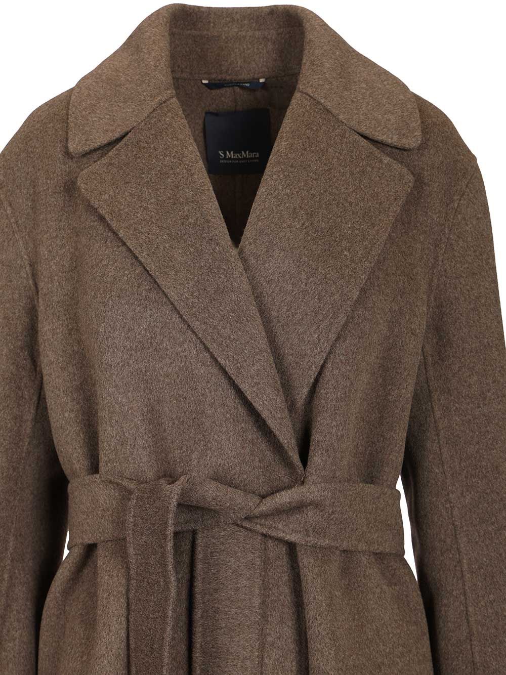 'S Max Mara Luna Wrap Coat In Virgin Wool Coats - Red | c350c40ba691fc435023c723784fbc4aa8c15483