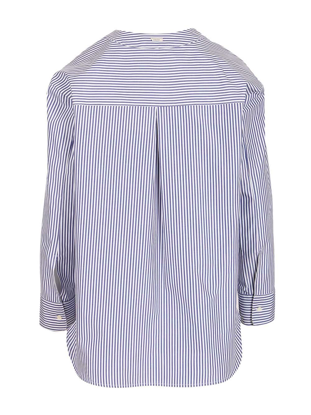 'S Max Mara Chicca V Neck Pocket Popeline Shirt Shirts - Multicolor | 425122f1d133fecc11d4c093d41d25b9344bb49e