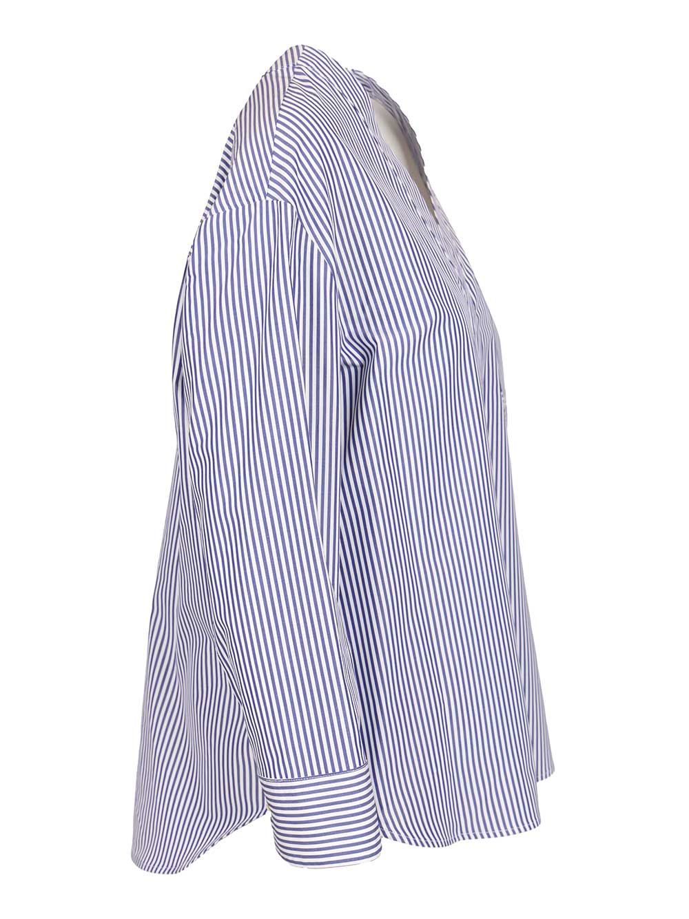 'S Max Mara Chicca V Neck Pocket Popeline Shirt Shirts - Multicolor | 268763942d960aff91a69a638e85978cf4ce65c2