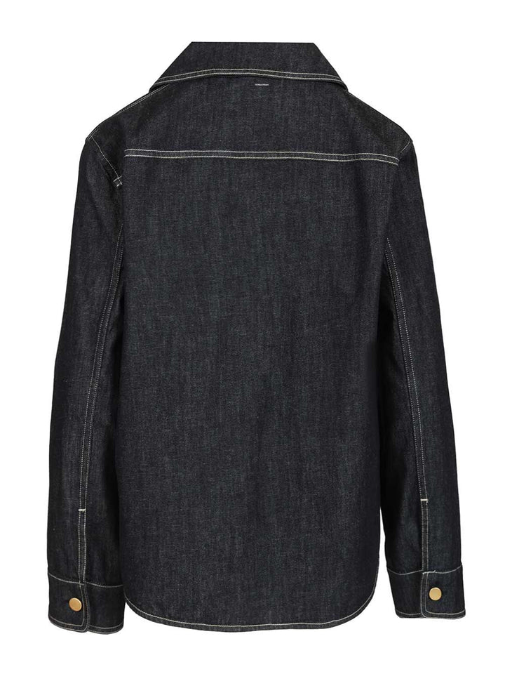 'S Max Mara Denim Shirt Casual - Blue | 4f1cf46fac8c884c2c8693b45586d80929d4ff54