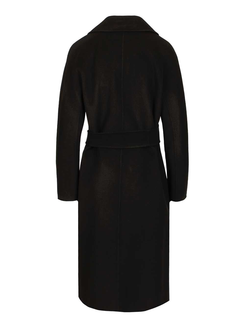 Max Mara Studio Dressing Gown Coat Coats - Black | f82cd8cabeda906256cfd07ffeafb203ec8040a4