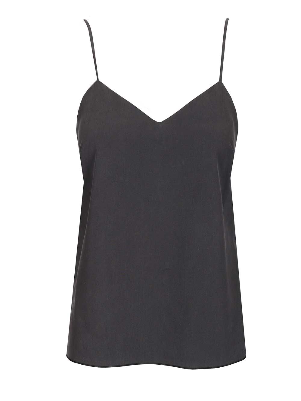 Max Mara Unghia Washed Silk Spaghetti Strap Top Tops - Blue | f0cdc50080acee2c85e9034e87ff929440c87d4f