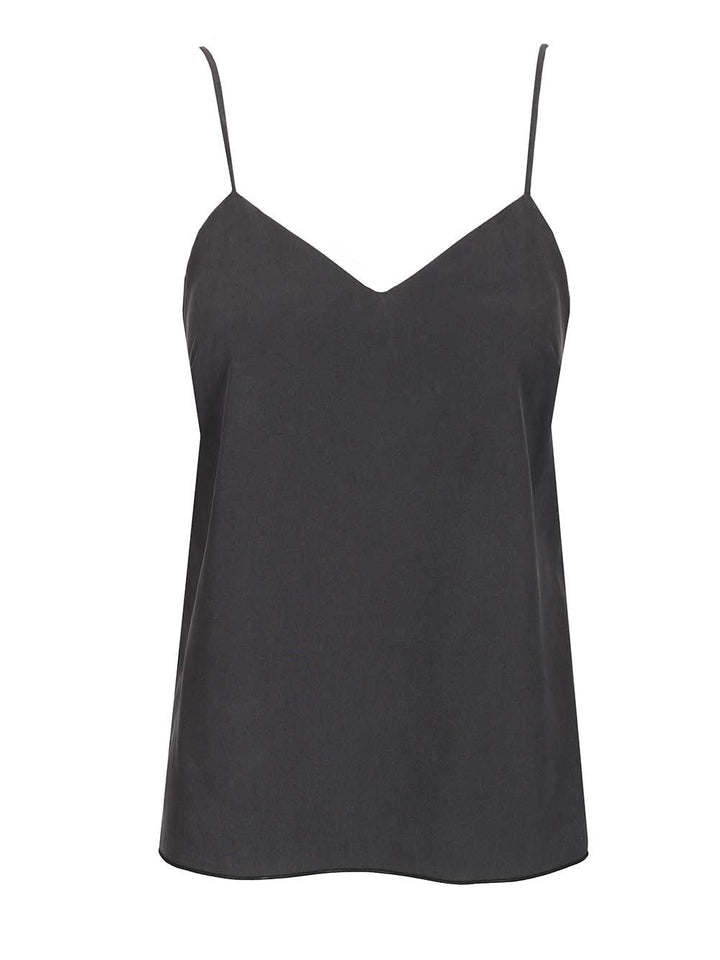 Max Mara Silk Canvas Top Tops - Blue | f0cdc50080acee2c85e9034e87ff929440c87d4f
