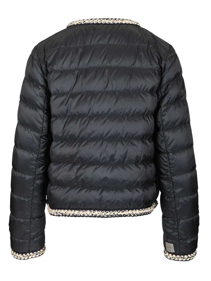 Max Mara The Cube Chloe Embroidered Quilted Chanel Jacket Jackets - Blue | 6e1227930ac7cbbea2f68aeacbeee054643bc4c2