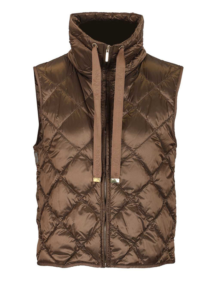 Max Mara The Cube Nylon Canvas Vest Coats - Brown | 86d0c26fa8bf1d04897ab0743eaa982813332a69