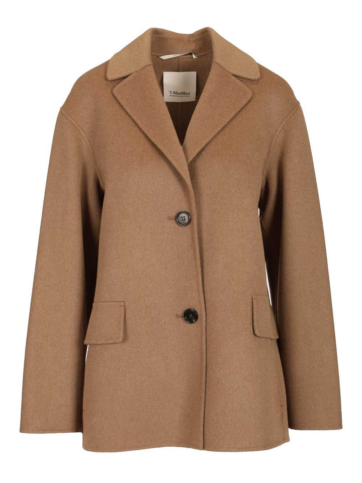 ' S Max Mara Single-Breasted Double Wool Jacket Jackets - Beige | be21439e75f6504bfe7fc76369c34f1d1d3e5ad9