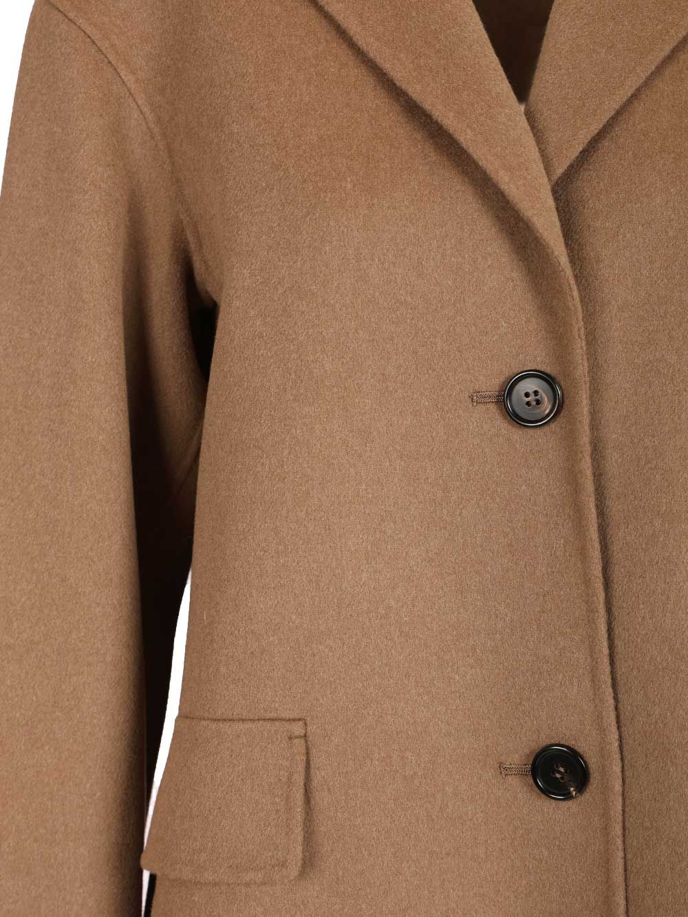 'S Max Mara Single-Breasted Double Wool Jacket Jackets - Beige | da18ece21813a7351a89d064df09a19e7aeec30c