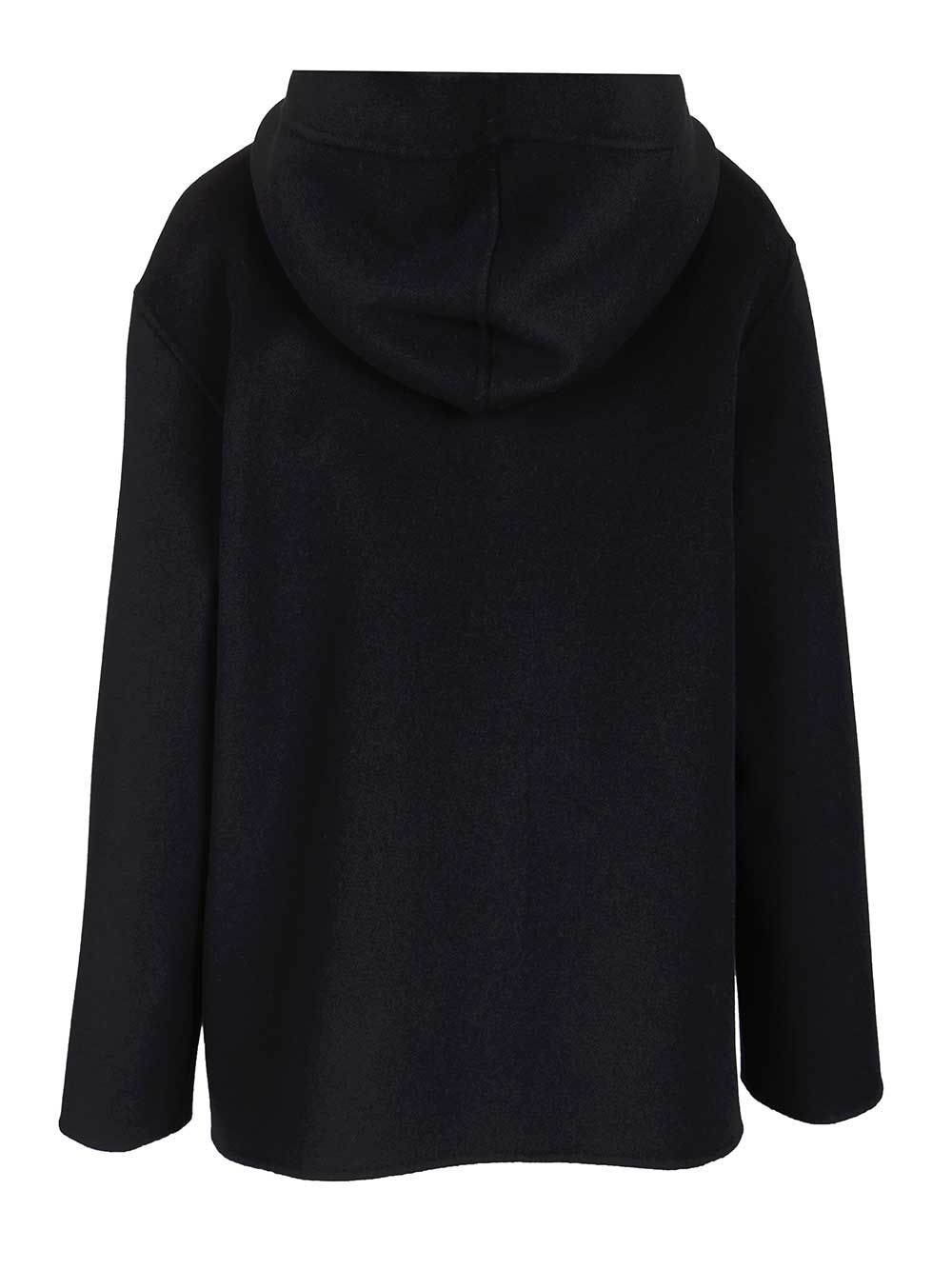Max Mara Studio Wool, Cashmere And Silk Hooded Coat Coats - Blue | 2b2226c367d49fa30cde2ff76882f1116e926c4d