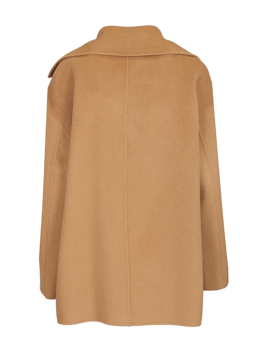 Max Mara Studio Double-Breasted Wool And Cashmere Jacket Coats - Beige | 61ade7740f4563c7f4e095018f372032aafd6872