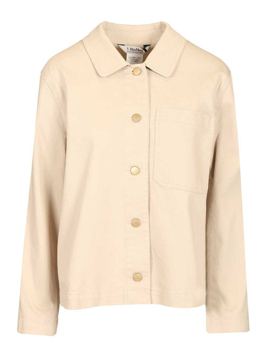 Fascino Cotton Canvas Shirt Casual Beige