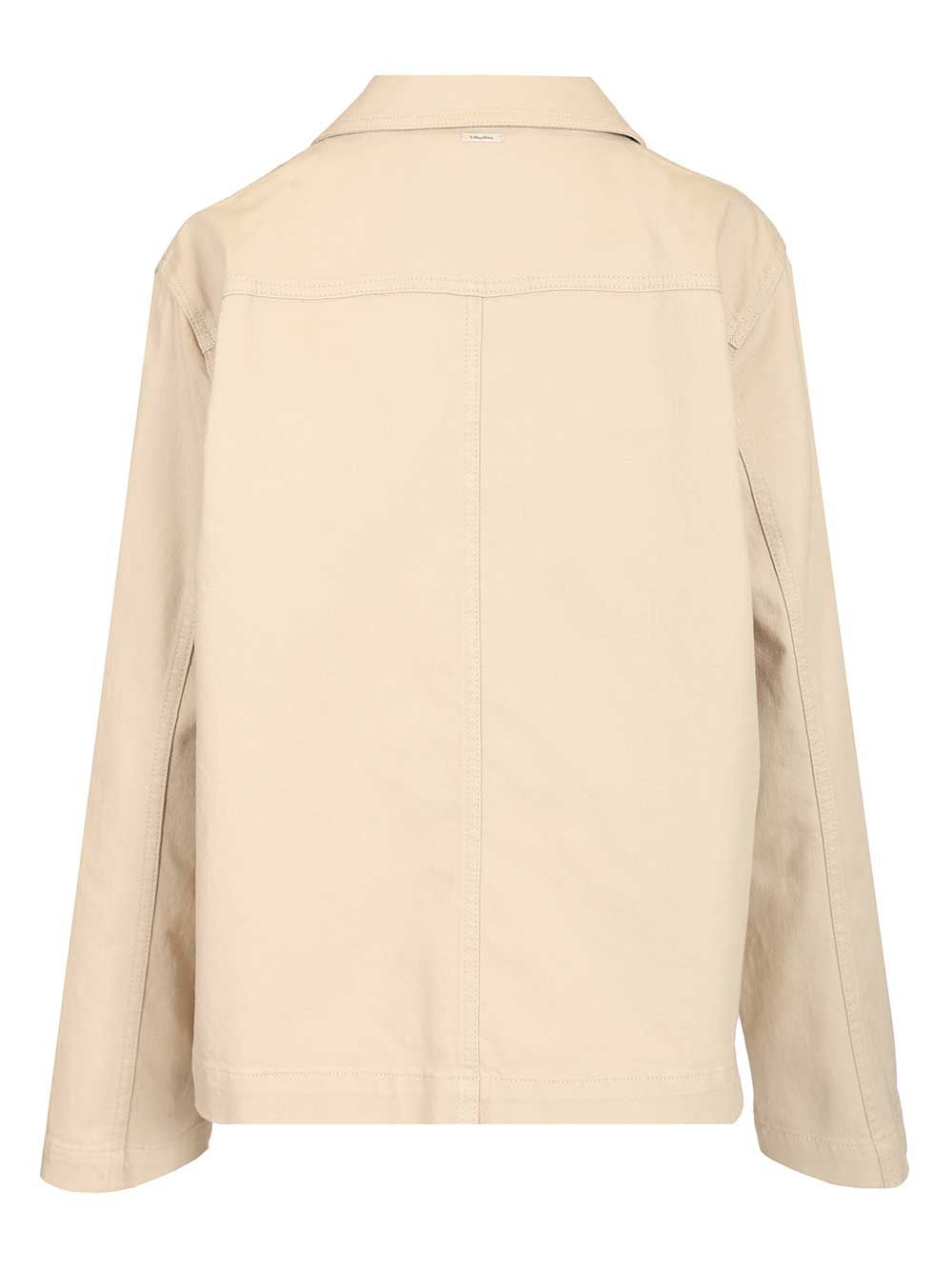 'S Max Mara Fascino Cotton Canvas Shirt Casual - Beige | a625f7a1461621d6aa0bf4e476e6d0edcd18e581