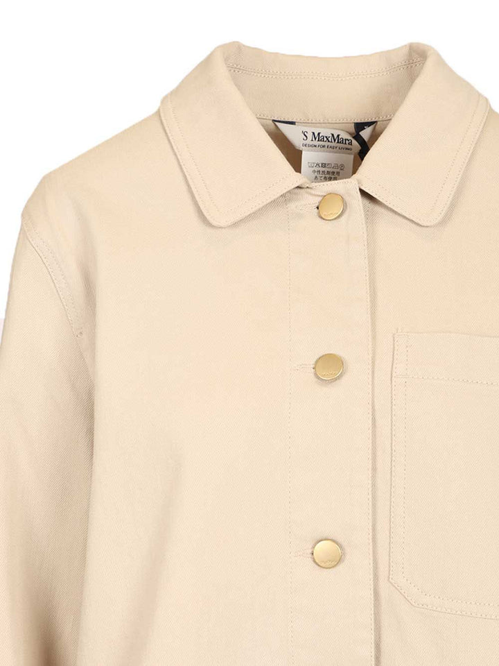 'S Max Mara Shirt Jacket Casual - Beige | 6a30e192e662a2c954f027fc8d087253cc992720