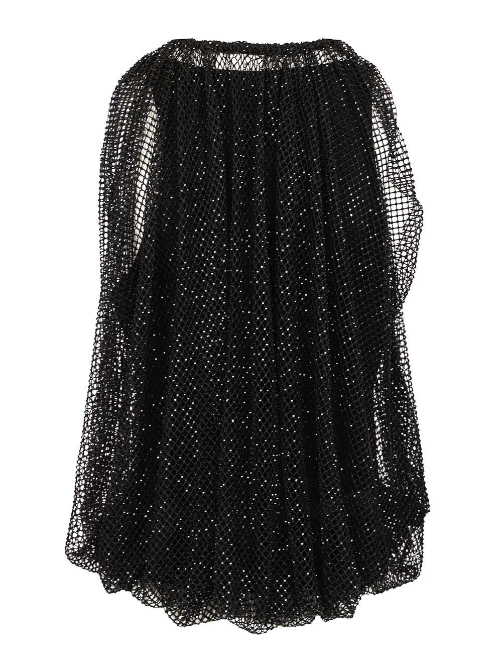 Sportmax Mesh Top With Crystals Tops - Black | efdda536f83f6a76e001008228b9598611fdce4b
