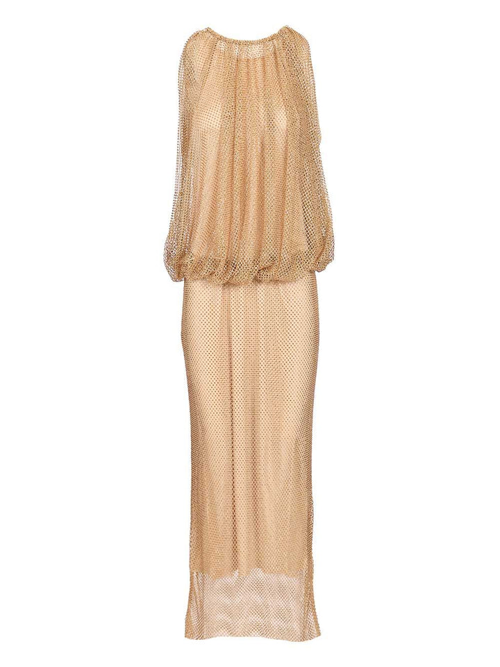 Sportmax Sleeveless Jersey Dress With Crystals Dresses - Beige | 77ce5f79482e691ecb06e41482d6733c9ea808c7
