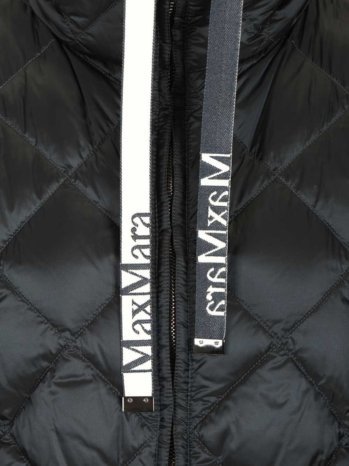 Max Mara The Cube Nylon Canvas Vest Coats - Blue | 40a948938aec3a80bf344804c35320eb81cb0127