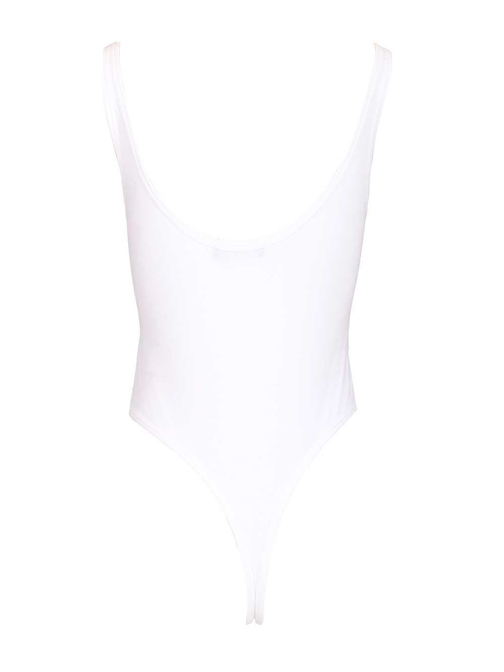 Versace Organic Cotton Bodysuit Tops - White | 5ff767189aaeacc50164bd1b4b80396726048901