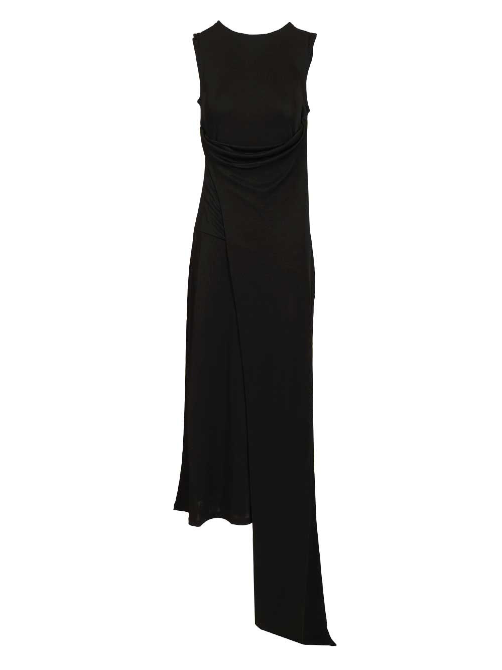 Ami Sleeveless Maxi Lavalliere Dress Dresses - Black | 83561a2542cdc517ef9623806d113dd39603c436