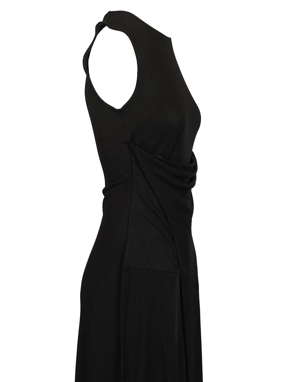 Ami Long Dress In Jersey Crepe Dresses - Black | 29e069bc2783fce789c824ad6331924e7f30d8db
