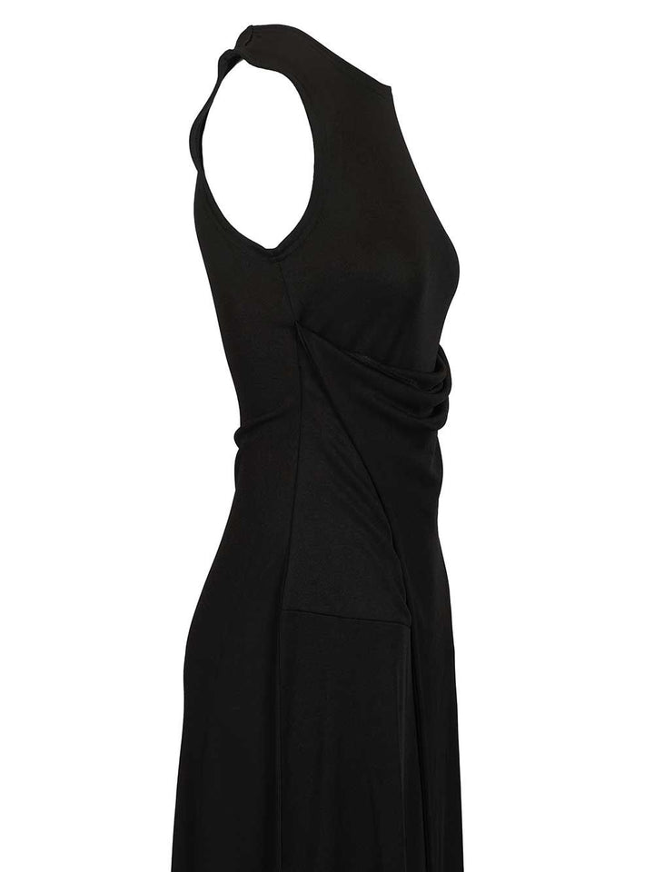 Ami Long Dress In Jersey Crepe Dresses - Black | 29e069bc2783fce789c824ad6331924e7f30d8db