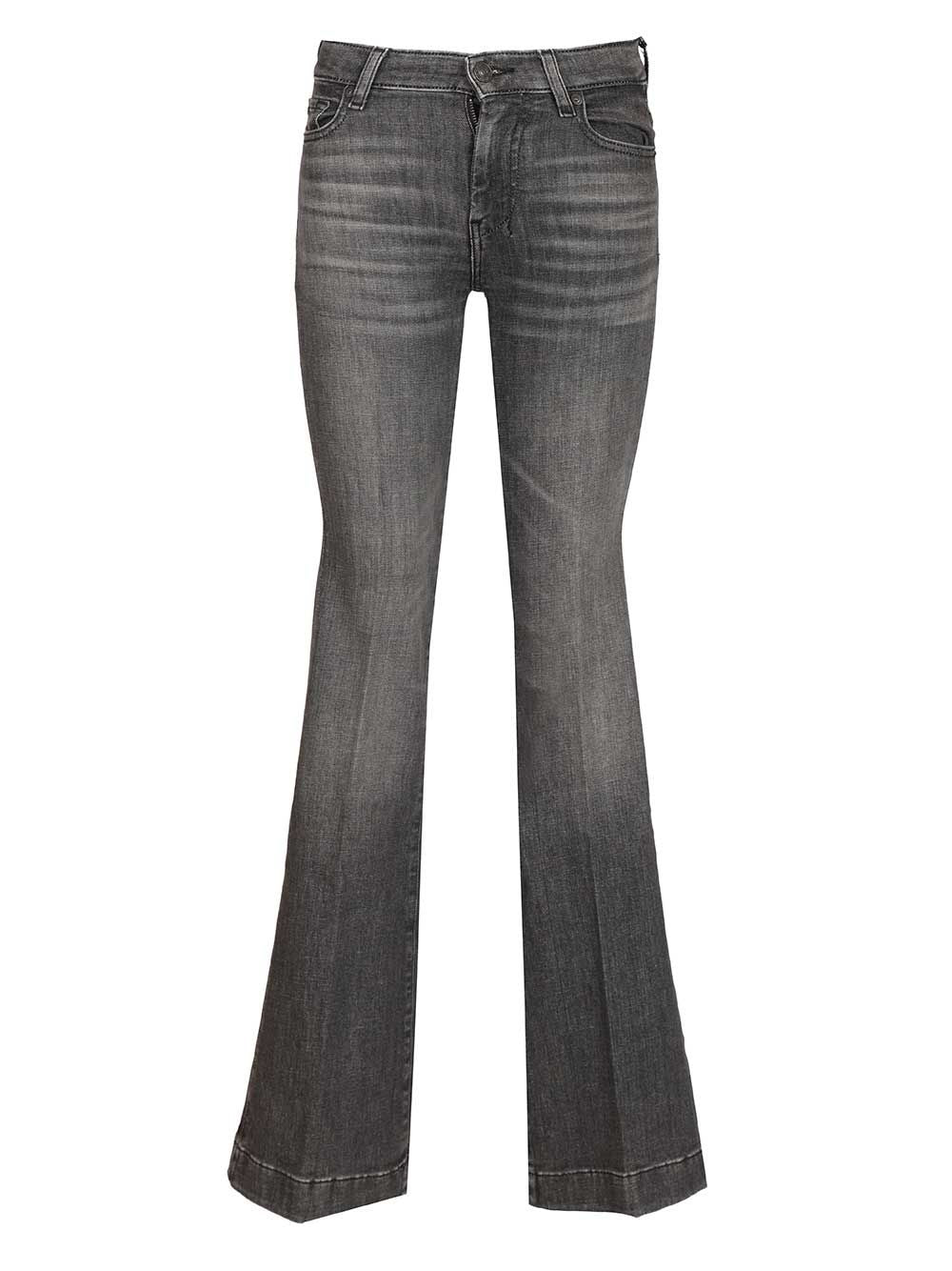 7 For All Mankind Dojo Rocker With 7 Studded Jeans - Black | 88a7bca521815499c751d934cdc49de0d1da1e76