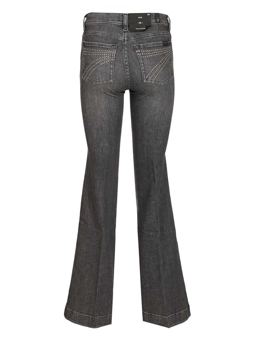 7 For All Mankind Dojo Rocker With 7 Studded Jeans - Black | d141a0e59cb72200442c2493a1a6b186e9002416