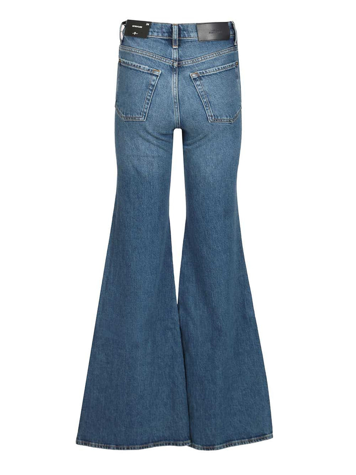 7 For All Mankind Retro Flare Explorer Jeans - Blue | 6cfdfae691049b06f666b4463501569b48bbd1fc