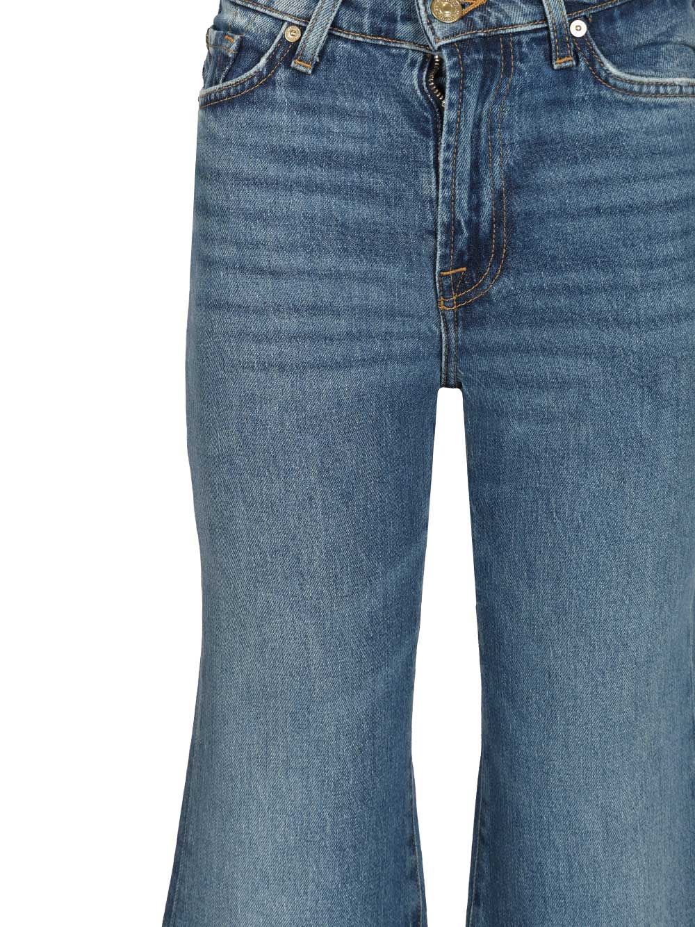 7 For All Mankind Retro Flare Explorer Jeans - Blue | 35627277eaa94d90e25bbae87a4b19535baa0b2f