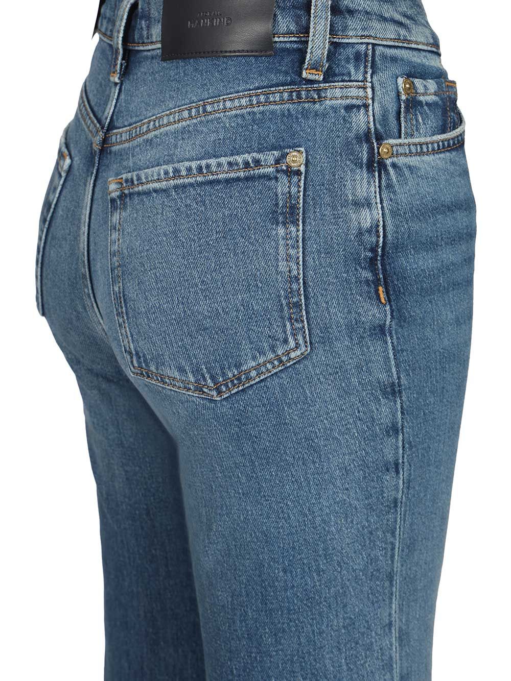 7 For All Mankind Retro Flare Explorer Jeans - Blue | 9a7f0f04847e3eff4db6ee61c341b03fc488eceb