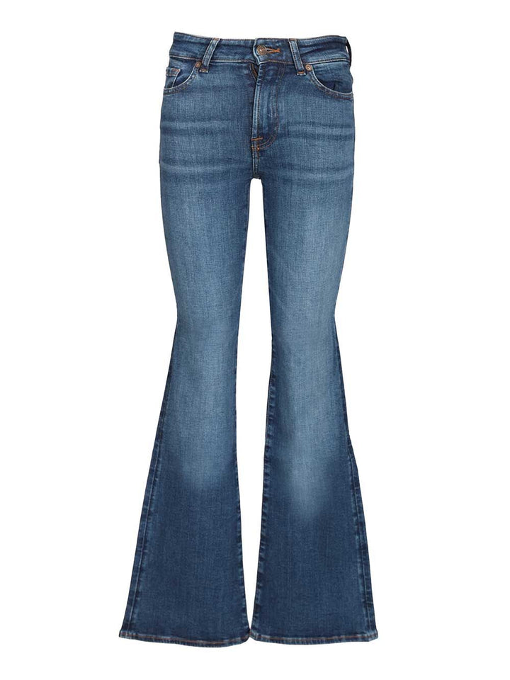 7 For All Mankind The Leggy Bootcut Moonwater Jeans - Blue | 92aab64ffc2f8b27fcb5387b142781b24c2e86e1