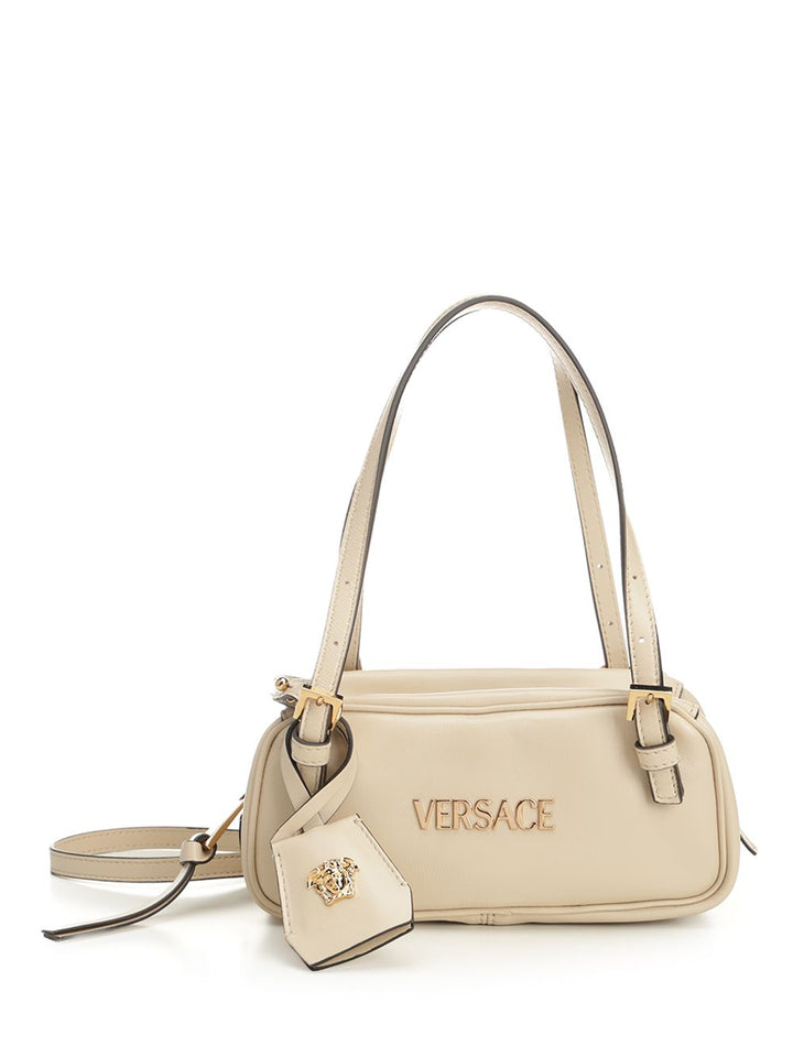 Versace Versace Tag Shoulder Bags - Beige | ae8c1c6b1a72f82cbe6e25e442907346736f8a9b