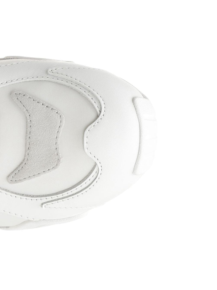 Versace Sneaker Suede+Fabric+Calf Leather Sneakers - White | 0a7730ed477f1a8d18236f58edf797f1ede709eb