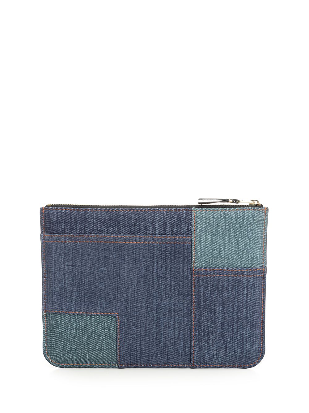 Comme Des Garcons Wallet Patchwork Pouch Small leather goods - Blue | 221c37c705d7d81295fc156073542d9d94714ae2