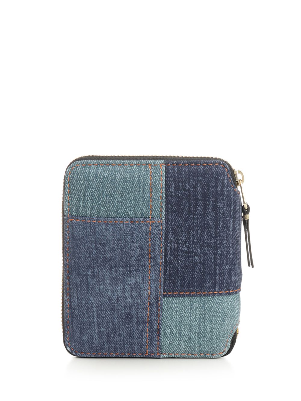Comme Des Garcons Wallet Zip-Around Patchwork Wallet Wallets - Blue | 34ca4c6576c49de2860a1455a432f2ca935109bb