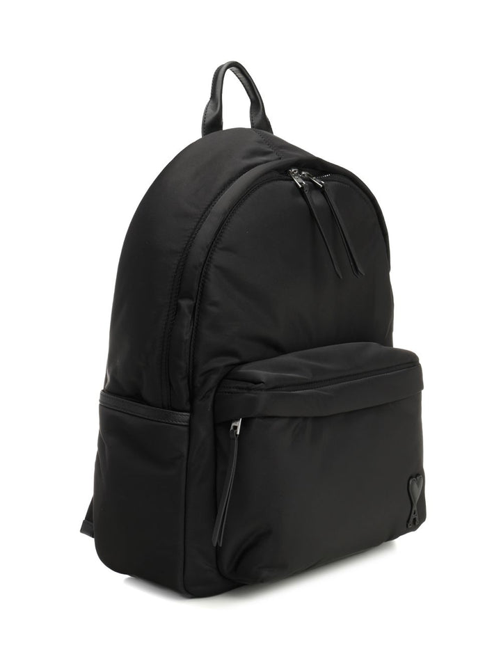 Ami Marcel Backpack In Padded Nylon Canvas Backpacks & Travels - Black | 319e887b49535b4e623bb485dde3e84d9b4bdc22