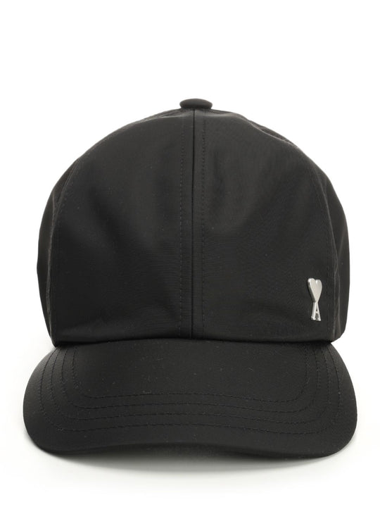 Ami De Coeur Stud Cap Technical Nylon Hats Black