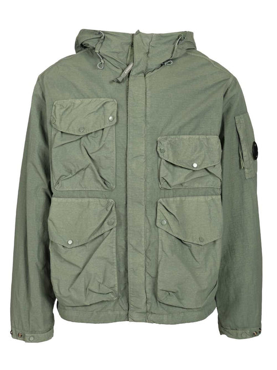 Flatt Nylon Goggle Jacket Jackets Green