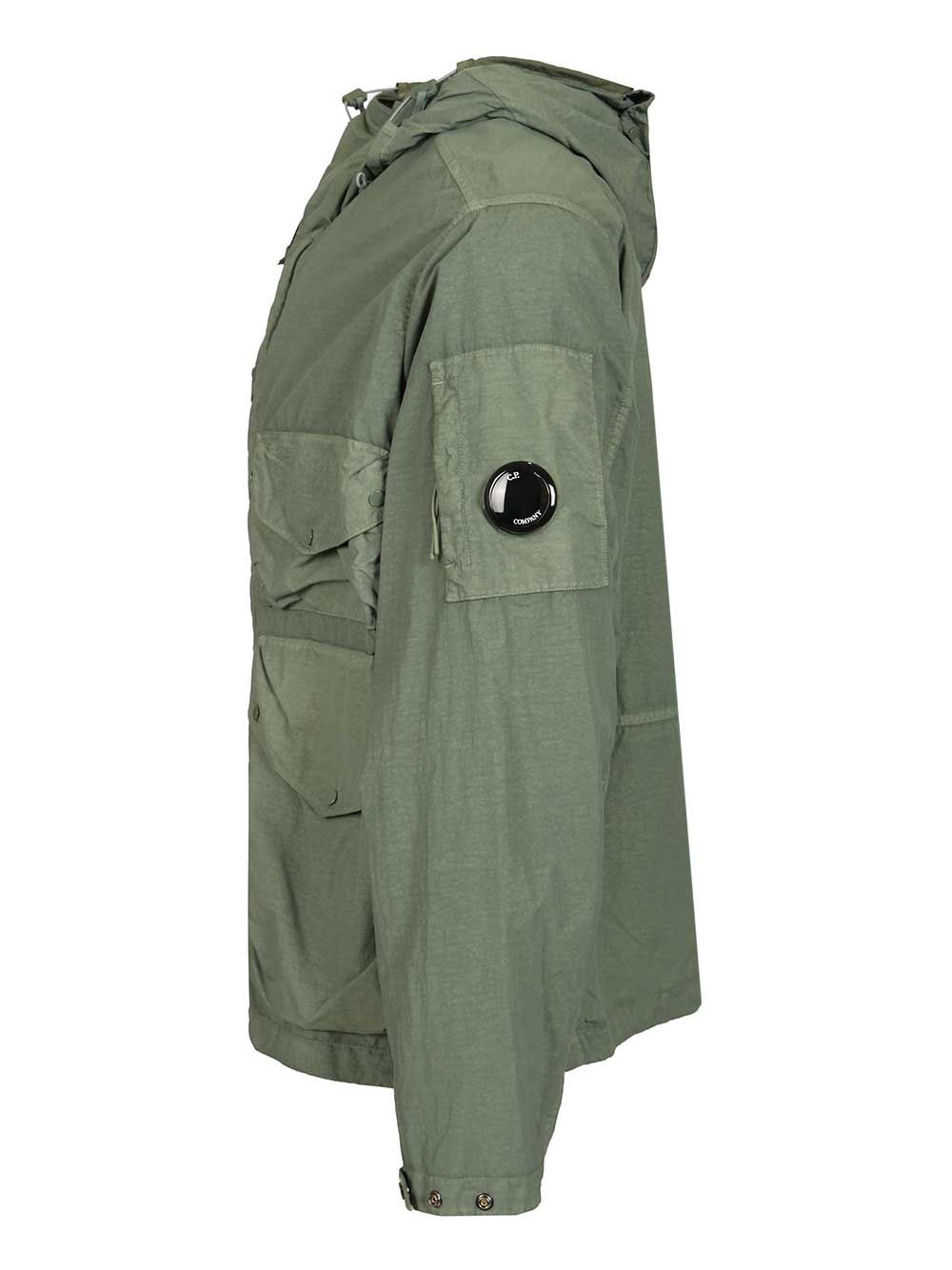 C.P. Company Flatt Nylon Goggle Jacket Jackets - Green | 6f8648ccb7b62960048918b48f4cca64f73d3247