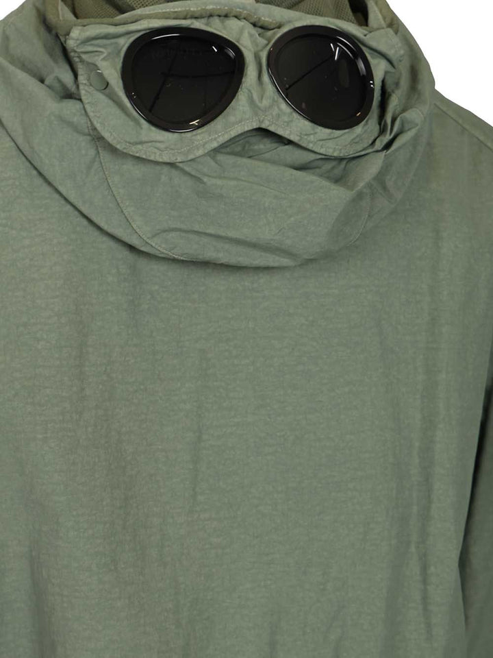 C.P. Company Flatt Nylon Goggle Jacket Jackets - Green | b146a64d862a0a7cf3bb963691e5df03598b6b17