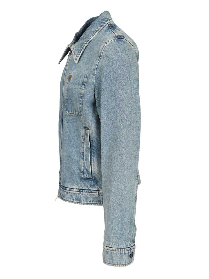 Ami Ami De Coeur Zip-Up Jacket Jackets - Light blue | 8a022598550a2fecdd8921ee4e7c1b0264f5858c