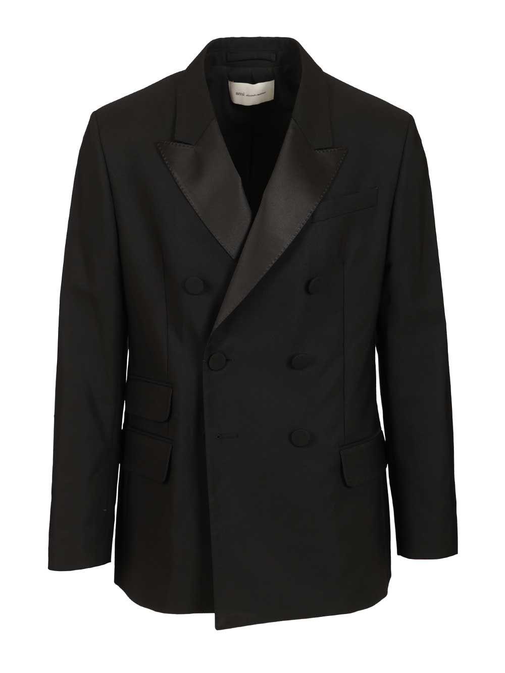 Ami Double-Breasted Jacket Jackets - Black | b4dafbc0b8ba9e59c453f2071b2d7972d5d01576