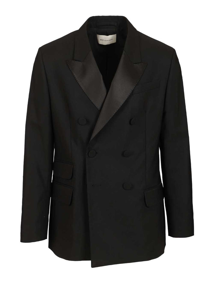 Ami Double-Breasted Jacket Jackets - Black | b4dafbc0b8ba9e59c453f2071b2d7972d5d01576