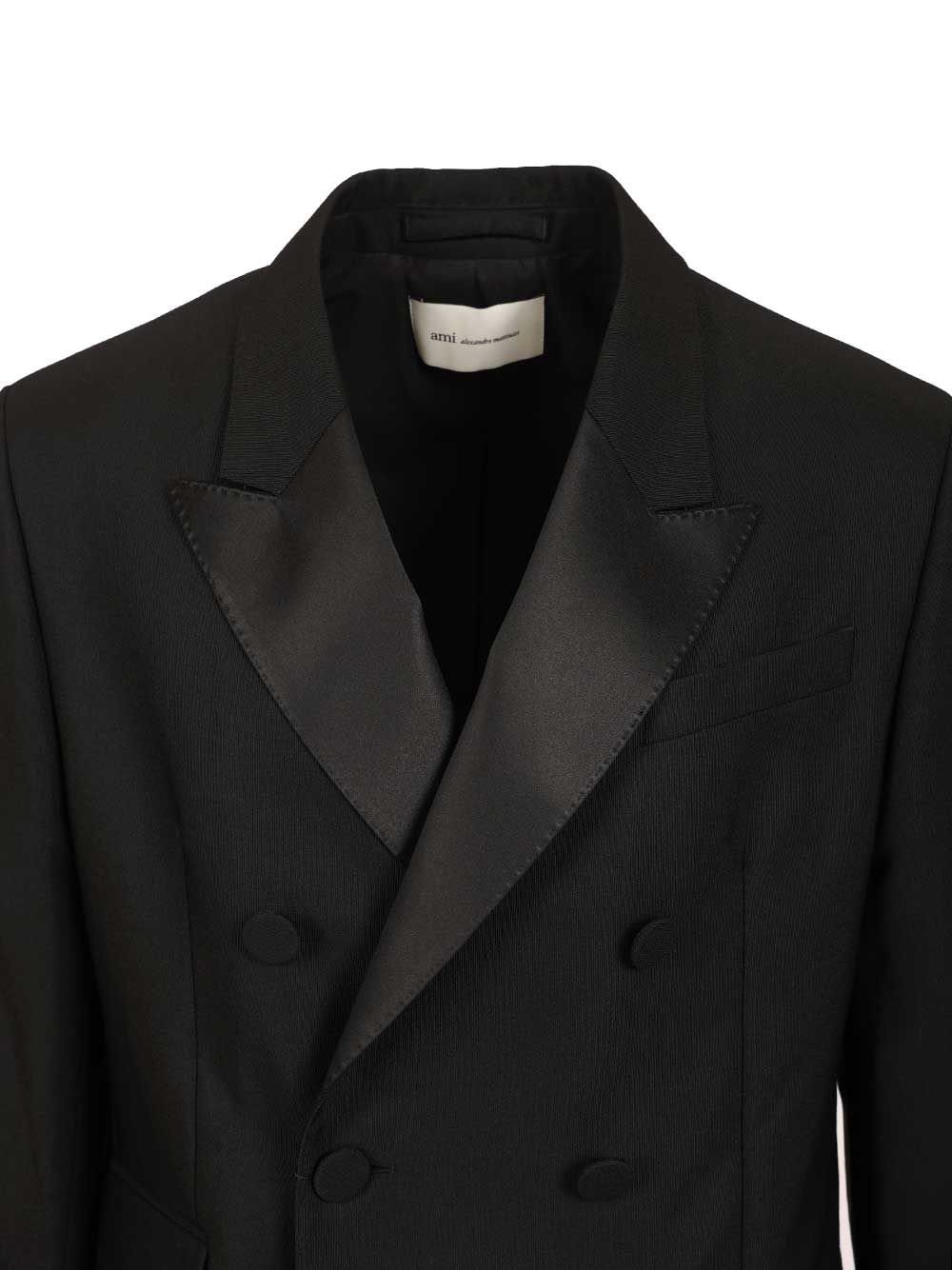 Ami Double-Breasted Jacket Jackets - Black | b58b273c88de55256d3f341eac0d64db6cbcd158