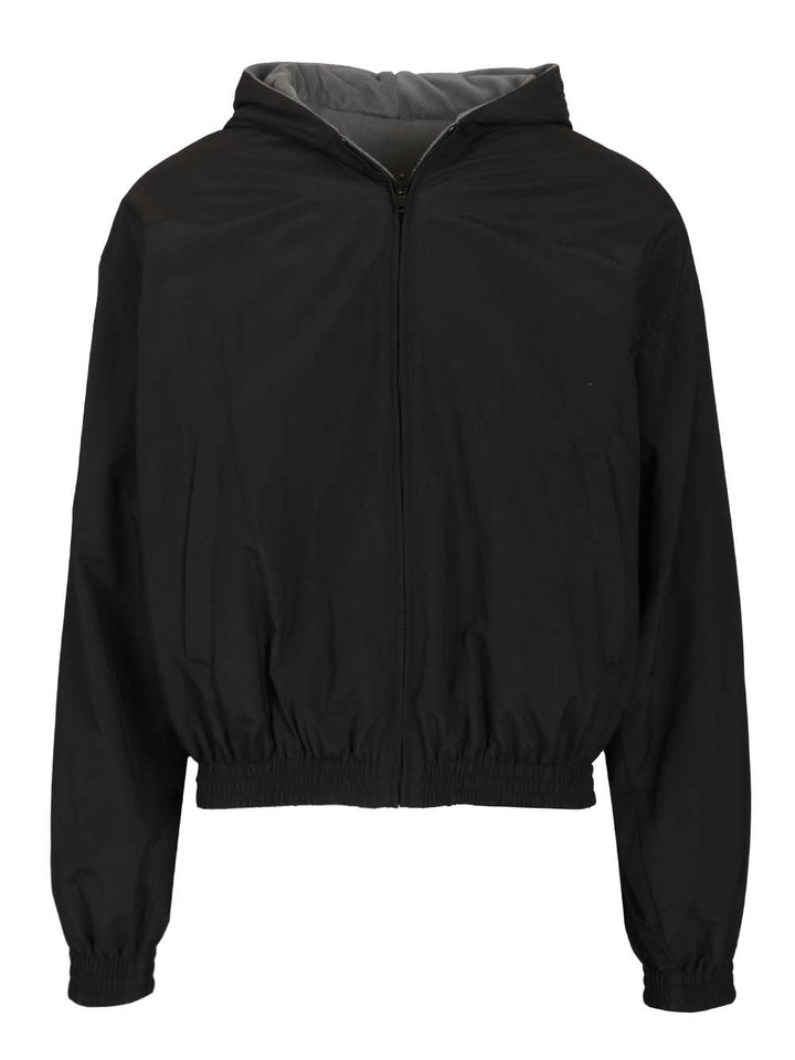 Balenciaga Cursive Reversible Tracksuit Jacket Sweatshirts - Black | 823a3768c9b022e908cee438080ad12987cb431d