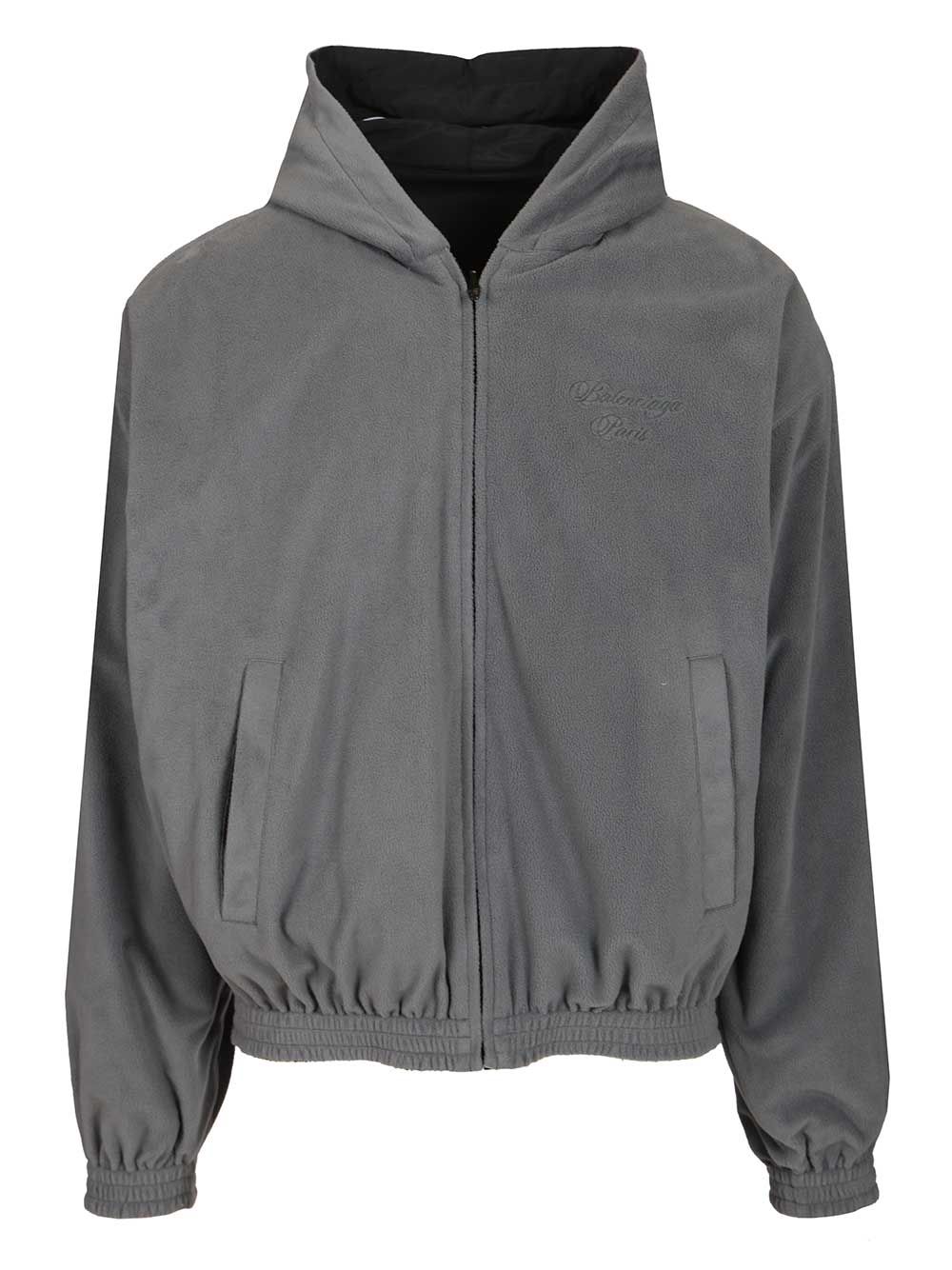 Balenciaga Cursive Reversible Tracksuit Jacket Sweatshirts - Black | 65c0fe263887667aa765110fb979a11a2560b276