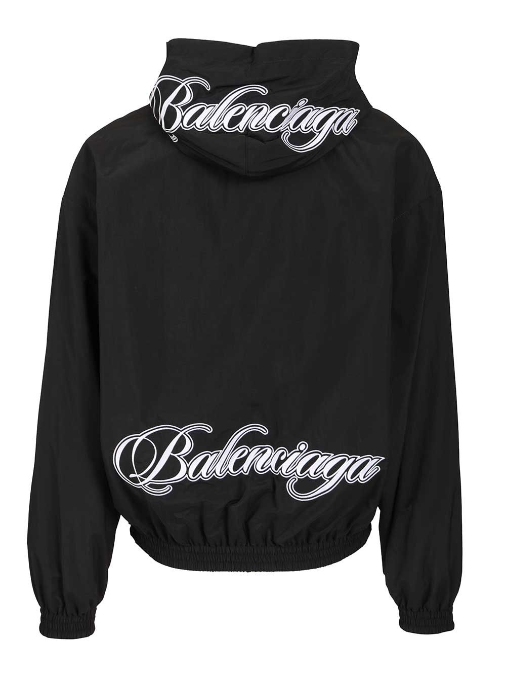 Balenciaga Cursive Reversible Tracksuit Jacket Sweatshirts - Black | b1083bdff4a7a77d2928c87622201f5a28bec99d